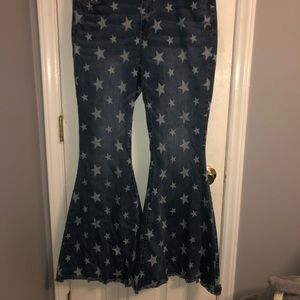 Star Bell Bottom Flare Jeans